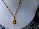 gold nugget on chain a